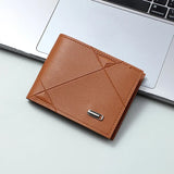 Lkblock New Men's Wallet Men's Short Multi-Card Position Fashion Casual Wallet Men's Youth Thin 20% Horizontal Soft Wallet