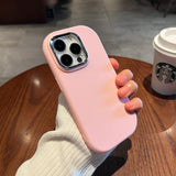 Lkblock Fashion Soft Candy Silicone Phone Case For iPhone 11 12 13 14 15 Pro Max X Xs XR Max Shockproof Bumper Cases Cover