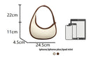 Lkblock Canvas Half-Moon women Shoulder Bags Luxury Designer armpit bags Small Fashion patchwork Female Handbags and Purses