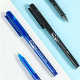 Lkblock Erasable Gel Pens Set, 0.5mm Fine Point, Blue, Black Ballpoint Pen for Writing, Stationery, Office, School Supplies