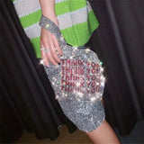 Mini over the Shoulder Bags Bling Thank You Women's Purses Bags