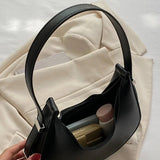 Lkblock Fashion Luxury Design PU Leather Hobo Shoulder Bag Women Small Clutch Handbag Purse Female Underarm Bag Travel Totes