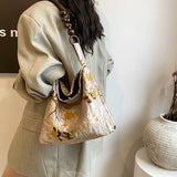 Lkblock 2024 Chinese Style Woman Shoulder Bag Fashion Underarm Bag Lady Travel Shopper Shopping Retro Handbags and Purses