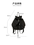 Lkblock Muti Pocket School Flap Backpack Women Japanese Large Capacity College Students Laptop Bag Fashion Hot Ins Nylon Travel Backpack