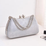 Lkblock Ladies Glitter Shoulder Bag Dinner Bag Luxury Brand Evening Bag Party Banquet Wedding Clutches Handbag Chain