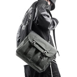 Lkblock Japanese Nylon Travel Shoulder Man Bag Streetwear Style College Teens Sling Men’s Bag Messenger Bags Causal School Cross Bag