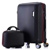 Lkblock ABS+PC luggage set travel suitcase on wheels Trolley luggage carry on cabin suitcase Women bag Rolling luggage spinner wheel