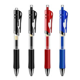 Lkblock Retractable Gel Pen,Black, Red,Blue Ink Ballpoint for Writing,Office and School Supplies,Stationery,0.5mm Retractable,12 Pcs Box