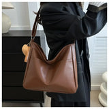 Lkblock New Fashion Simple Shoulder Bag Casual Commuting Crossbody Bag for Women Large Capacity Tote Shoulder Bag for Women