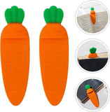 Lkblock 1Pcs Cute Cartoon Carrot Bookmarks Book Holder Binder Index Divider Reading Auxiliary Tools Student Stationery School Supplies