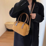 Lkblock  Luxury Margaux 15 Suede Handbags Large Capacity Senior The Tote Bags Ladies High Quality Retro Crossbody Bags Designer Bags