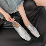 Lkblock New Women Shoes Retro Flat Heeled Shoes for Women Square Toe Fashion Mary Jane Single Shoes Loafers Zapatos De Mujer