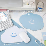 Lkblock Kawaii Cloud Mouse Pad Cute Desk Mat Waterproof Non Slip Insulation Pad Korean Stationery Table Mat Coster Office Supplies