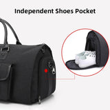 Lkblock Men's Hand Luggage Bag Sport Travel Bags Large Capacity Garment Handbag Folding Business Shoulder Bags Shoes Compartment