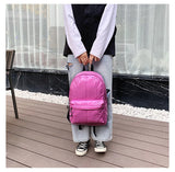 Lkblock Fashion Space Padded Women Backpacks Winter Down Cotton School Bags for Teenager Designer Travel Bag Female Big Purses New