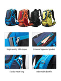 Lkblock 35L Travel Camping Backpack Large Hiking Bag Multifunctional Waterproof Outdoor Sports Climbing Mountaineering Tourist Rucksack