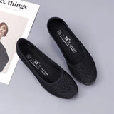 Lkblock Shoes for Women Black Mesh Breathable Wedge Woman Footwear Slip on New In Sale Walking Comfortable and Elegant Trends 2024 Offer