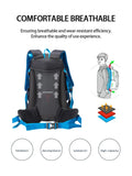 Lkblock 35L Travel Camping Backpack Large Hiking Bag Multifunctional Waterproof Outdoor Sports Climbing Mountaineering Tourist Rucksack