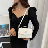 Lkblock PU Versatile And Fashionable Portable Small Square Bag, Single Shoulder Crossbody Bag