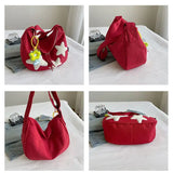 Lkblock Star Y2k Messenger Bag Women New Harajuku Cute Canvas Casual Tote Crossbody Bag Ladies Red Bolsa Mujer Aesthetic