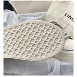 Lkblock Platform Vulcanized Shoes Women Canvas Skate Shoes Casual Flats Sneakers Female Fashion Comfort Slip-on Sneakers Zapatos Mujer