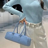 Lkblock PU Leather Shoulder Bags for Women 2024  Trend Designer Underarm Bag Female Handbag and Purses Solid Color  Bolsa Feminina