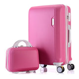 Lkblock ABS+PC luggage set travel suitcase on wheels Trolley luggage carry on cabin suitcase Women bag Rolling luggage spinner wheel