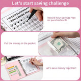 Lkblock 100 Envelope savings Challenge Loose Leaf Couple Cash Budget Planning Notebook Savings Envelopes Binder with The Pvc Lovers