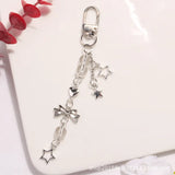 Lkblock Delicate Bow Star Heart Keychain For iphone Creative Lanyard Key Chain Bag Phone Pendant Chain Y2K Kpop Jewelry ﻿Girls Gift