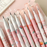 Lkblock 2/4pcs HB Kawaii Mechanical Pencil Cute Non Sharpening Automatic Pencils Korean Stationery for School Kids Gifts Office Supplies