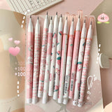 Lkblock 2/4pcs HB Kawaii Mechanical Pencil Cute Non Sharpening Automatic Pencils Korean Stationery for School Kids Gifts Office Supplies