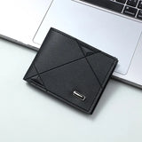 Lkblock New Men's Wallet Men's Short Multi-Card Position Fashion Casual Wallet Men's Youth Thin 20% Horizontal Soft Wallet