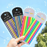 Lkblock 160Pcs/Set Color Stickers Transparent Fluorescent Index Tabs Flags Sticky Note Stationery Children Gifts School Office Supplie