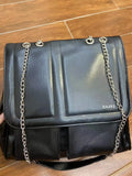 Lkblock Black Leather Crossbody Bag Women Large Capacity Y2k Mochila Ladies Vintage Solid Messenger Bag Backpcks Aesthetic