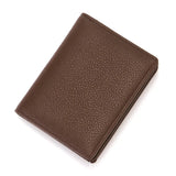 Lkblock Men Women Card ID Holder Business Credit Card Holders Organizer Wallet Purse Bags New Black Brown Fashion Leather Card Wallets