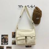 Lkblock Japanese Nylon Bag Women Simple Crossbody Bags High Quality School Bags For Teenage Girls Student Messenger Bag Shoulder Bag Sac