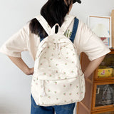 Versatile Floral Print Backpack – Ideal for Students, Enthusiastic Travelers, and Back-to-School Adventures!