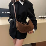 Lkblock Small PU Leather Underarm Bags Lady Crossbody Shoulder Bag for Women 2024 Winter New Vintage Y2K Handbags and Purses