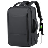 Lkblock Men Large Capacity Backpack USB Charging Male Laptop Bagpack Waterproof Business Travel Back Pack Luggage Bag Mochila