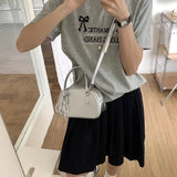 Lkblock Cute Fashion Womens Handbag Casual Pu Leather Korean Popular Elegant Small Shoulder Bag Sweet Silver Female Crossbody Bag