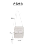 Lkblock Casual Mini Crossbody Bags for Wmen Small Nylon Phone Flap Unisex Pocket Purses and Handbags 2024 Designer Shoulder Bag Purse