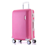 Lkblock ABS+PC luggage set travel suitcase on wheels Trolley luggage carry on cabin suitcase Women bag Rolling luggage spinner wheel