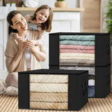 Lkblock Large Capacity Clothes Storage Bag Foldable Blanket Storage Containers for Organizing Bedroom Closet