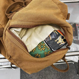 Lkblock Casual Canvas women Backpack big capacity School Bag College Student Travel Ladies hand bag Vintage Female Shoulder Bag bagpack