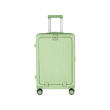 Lkblock Front Open Suitcase Rolling Luggage Suitcase 20 22 24 26 Inch Aluminium Alloy Trolley Handle Carry on Luggage Storage Travel Bag