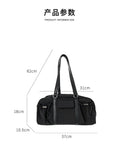 Lkblock Versatile Casual Shoulder Underarm Bags Women Large Capacity Designer Luxury Vintage Classic Purses And Handbags Casual Nylon