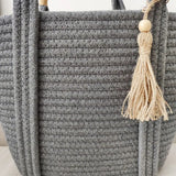 Lkblock Women Handbag New Ins Simple Fashion Versatile Cotton Rope Woven Bag Straw Woven Bag Holiday Beach Bag Bags