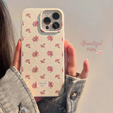 Lkblock INS Beautiful Flowers Phone Case For iPhone 15 14 13 12 11 Pro Max XS X XR 7 8 Plus SE2022 Soft Silicone Bumper Protective Cover