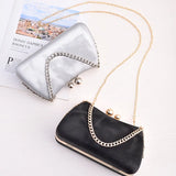 Lkblock Ladies Glitter Shoulder Bag Dinner Bag Luxury Brand Evening Bag Party Banquet Wedding Clutches Handbag Chain