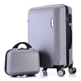 Lkblock ABS+PC luggage set travel suitcase on wheels Trolley luggage carry on cabin suitcase Women bag Rolling luggage spinner wheel